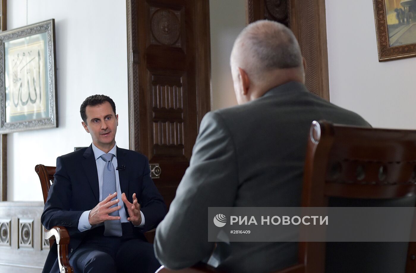 Интервью президента Сирии Б. Асада гендиректору МИА "Россия сегодня" Д. Киселеву