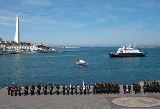 Празднование 47-летия дивизии надводных кораблей Черноморского флота