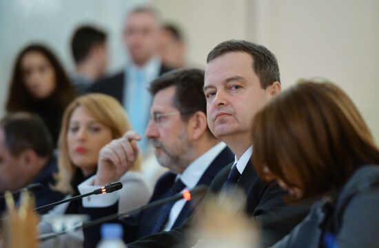 Встреча глав МИД РФ и Сербии С. Лаврова и И. Дачича