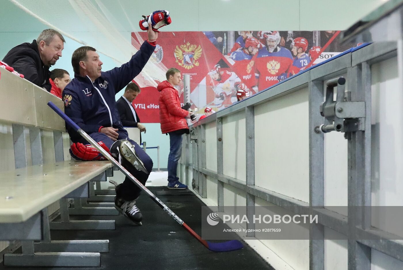 Хоккей. Тренировка сборной России