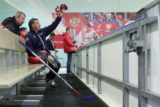 Хоккей. Тренировка сборной России