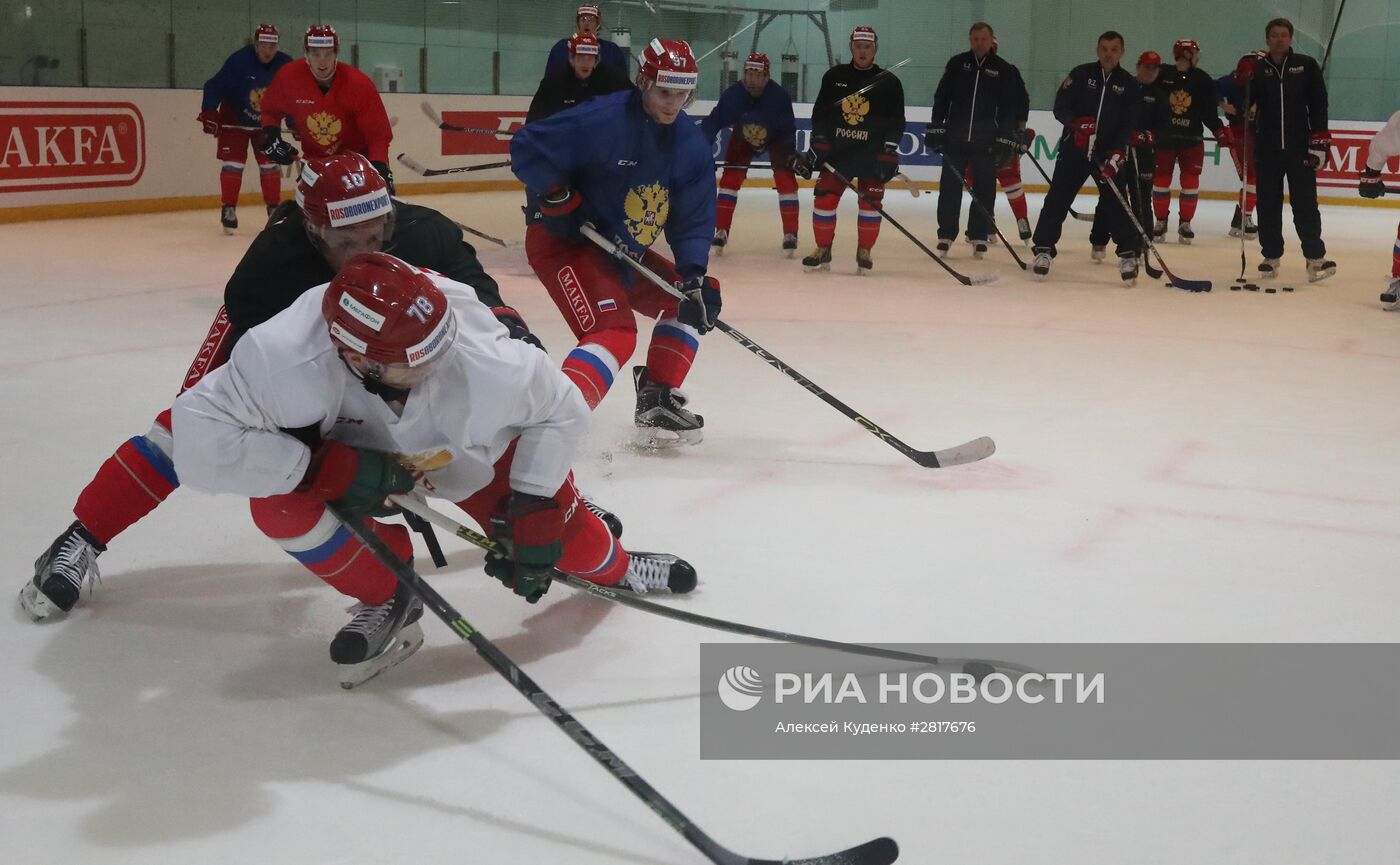 Хоккей. Тренировка сборной России