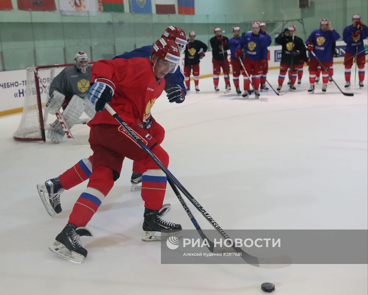 Хоккей. Тренировка сборной России