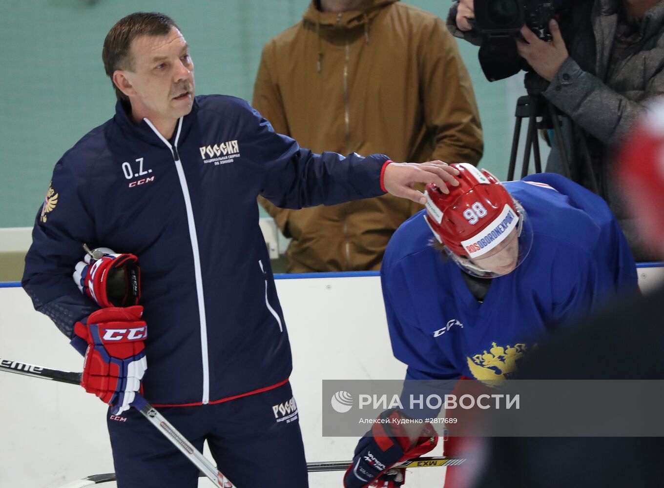 Хоккей. Тренировка сборной России