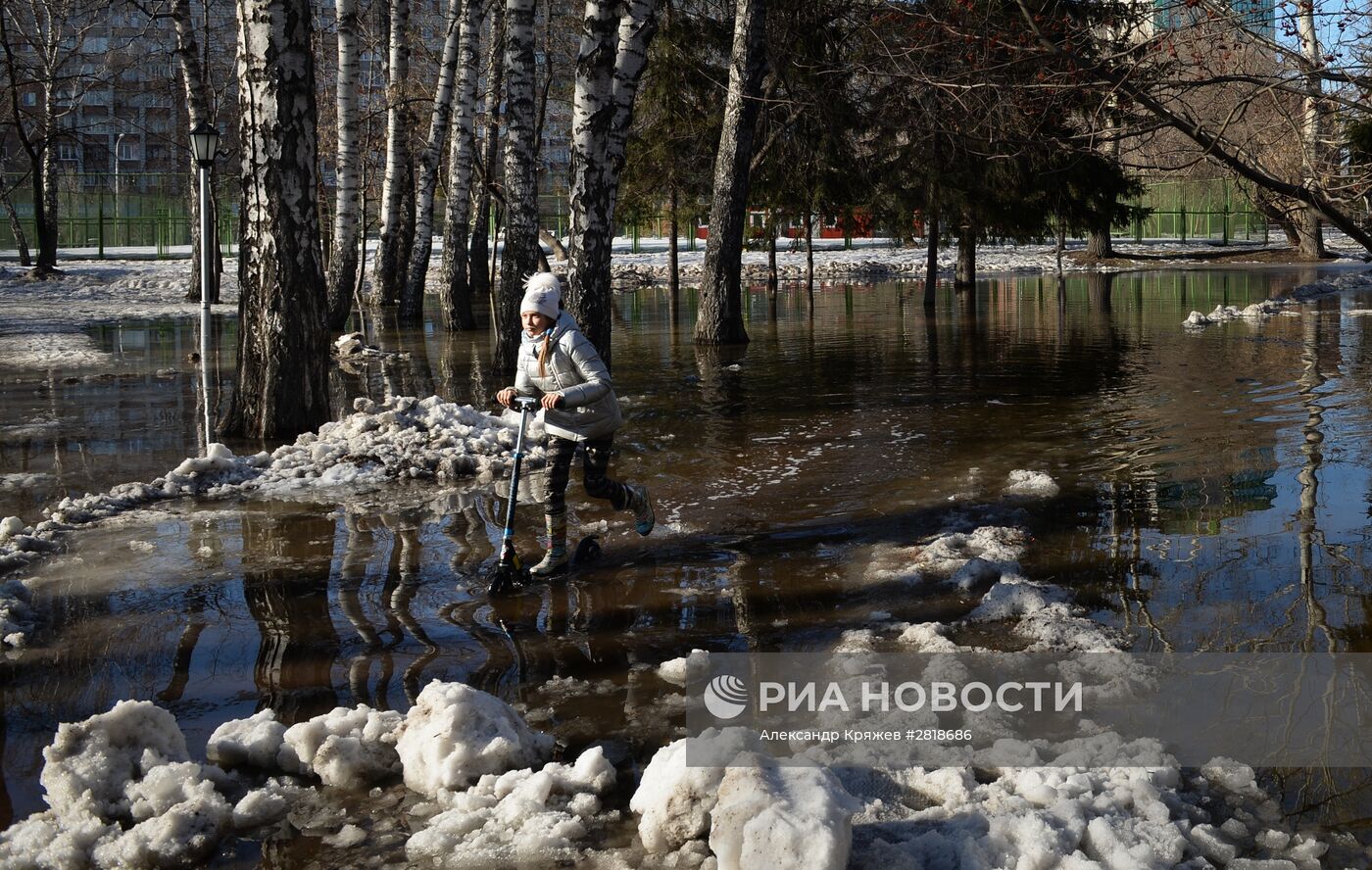 Весна в Новосибирске
