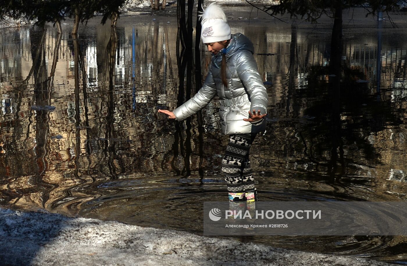 Весна в Новосибирске