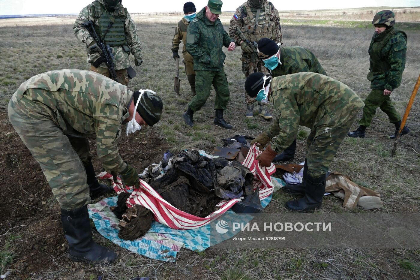 Массовое захоронение бойцов ВСУ обнаружено под Дебальцево