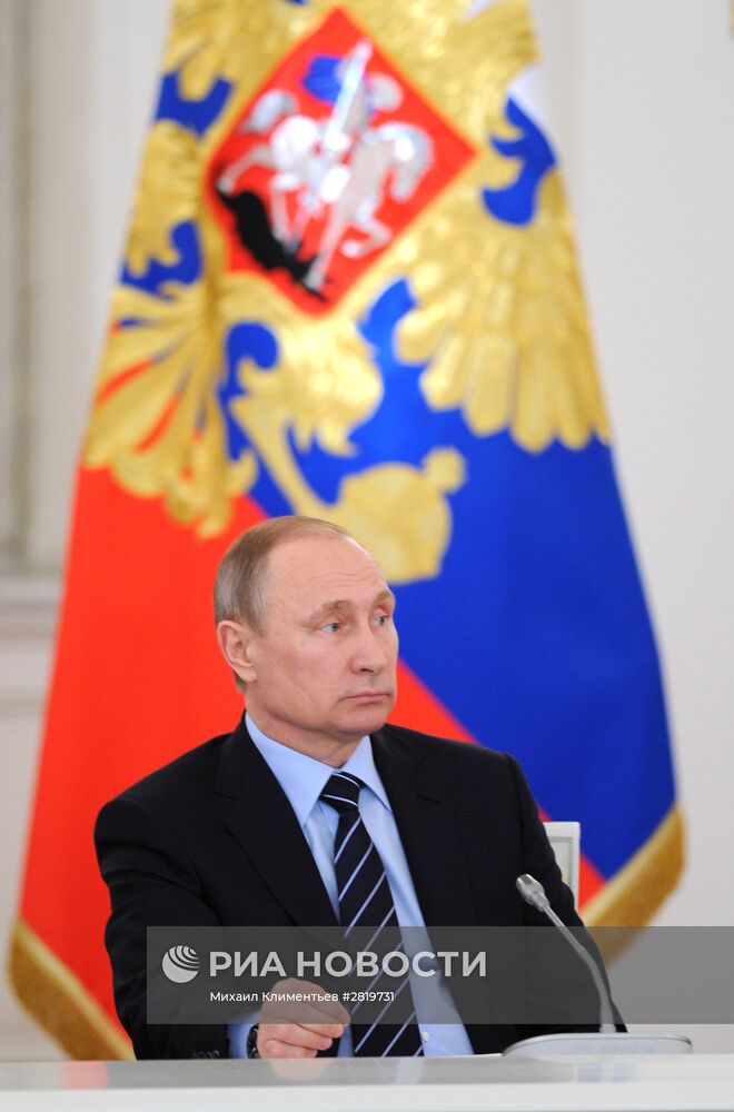 Президент РФ В. Путин провел заседание Российского организационного комитета "Победа"