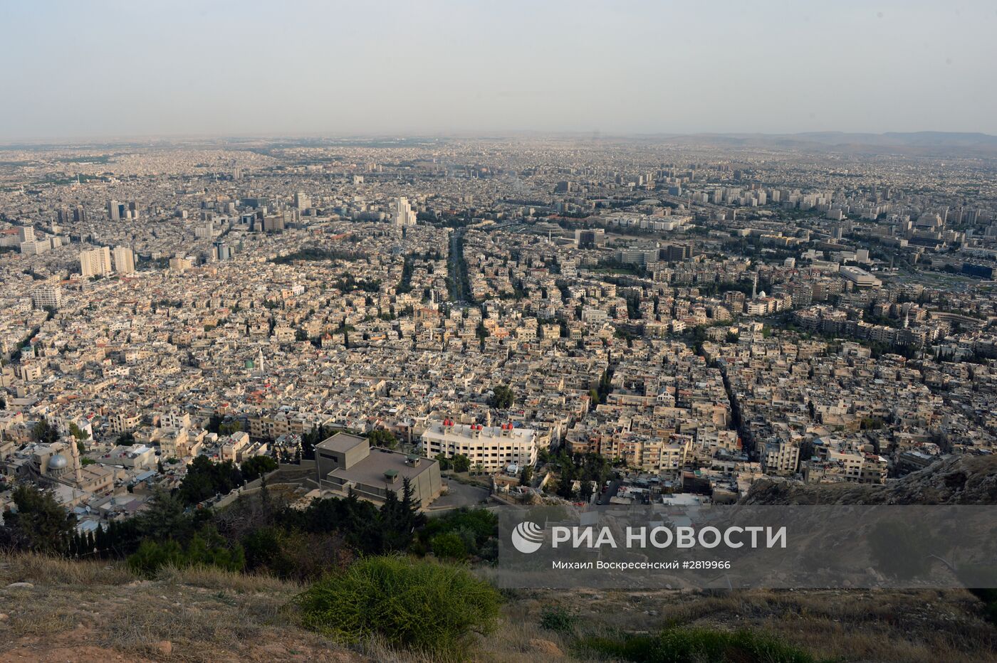 Вид на Дамаск с горы Кассион