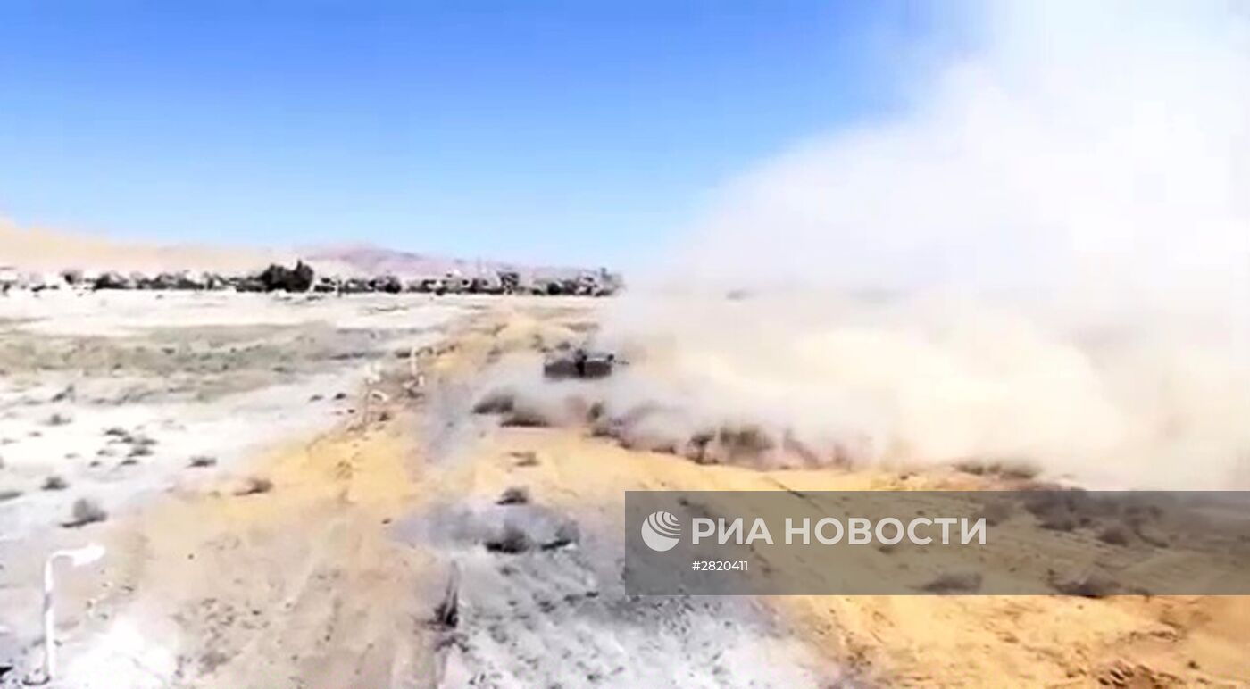 Российские саперы разминируют историческую часть Пальмиры