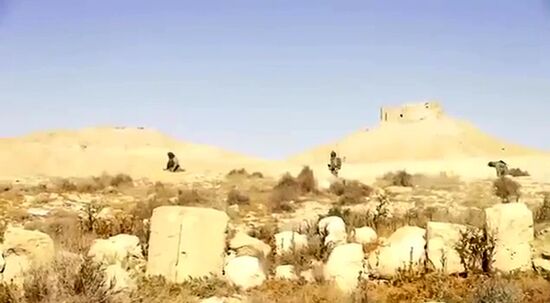 Российские саперы разминируют историческую часть Пальмиры