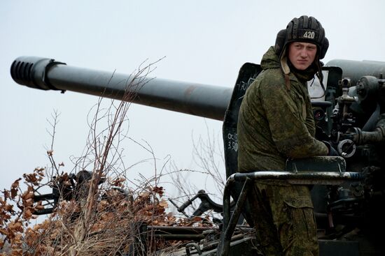 Комплексная тренировка 5-й общевойсковой армии ДВО в Приморском крае