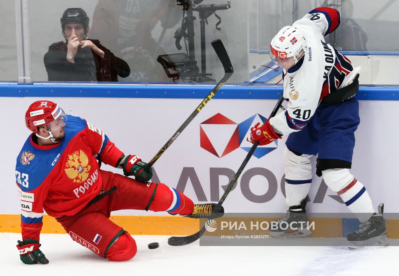 Хоккей. Европейский хоккейный вызов. Матч Россия - Норвегия