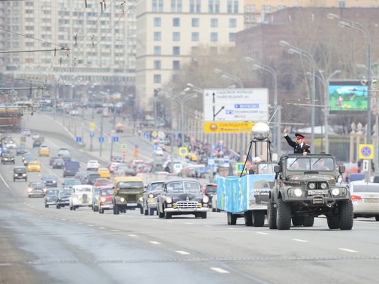 Автопробег "108 минут", посвященный 55-летию первого полета человека в космос