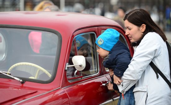 Автопробег "108 минут", посвященный 55-летию первого полета человека в космос