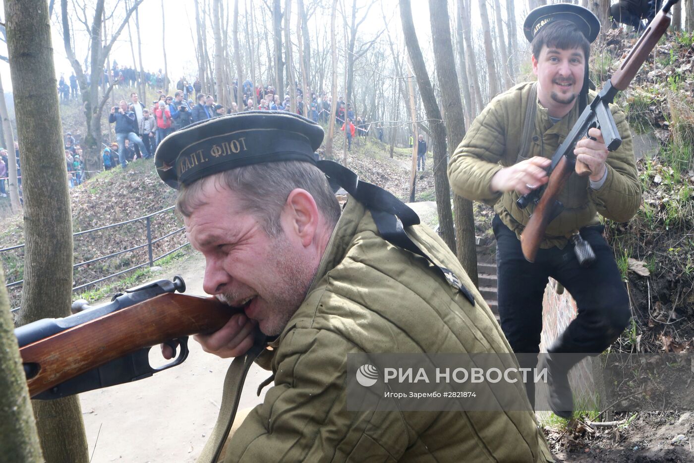 Военно-историческая реконструкция "Штурм Кёнигсберга" в Калининграде