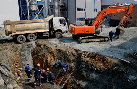 Завершающий этап строительства ТЭЦ "Восточная" во Владивостоке