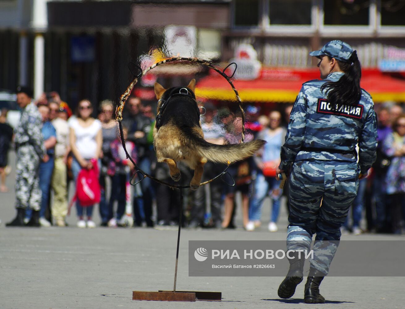 Показательные выступления сотрудников МВД в Севастополе