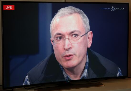 Онлайн пресс-конференция М. Ходорковского и Е. Чичваркина