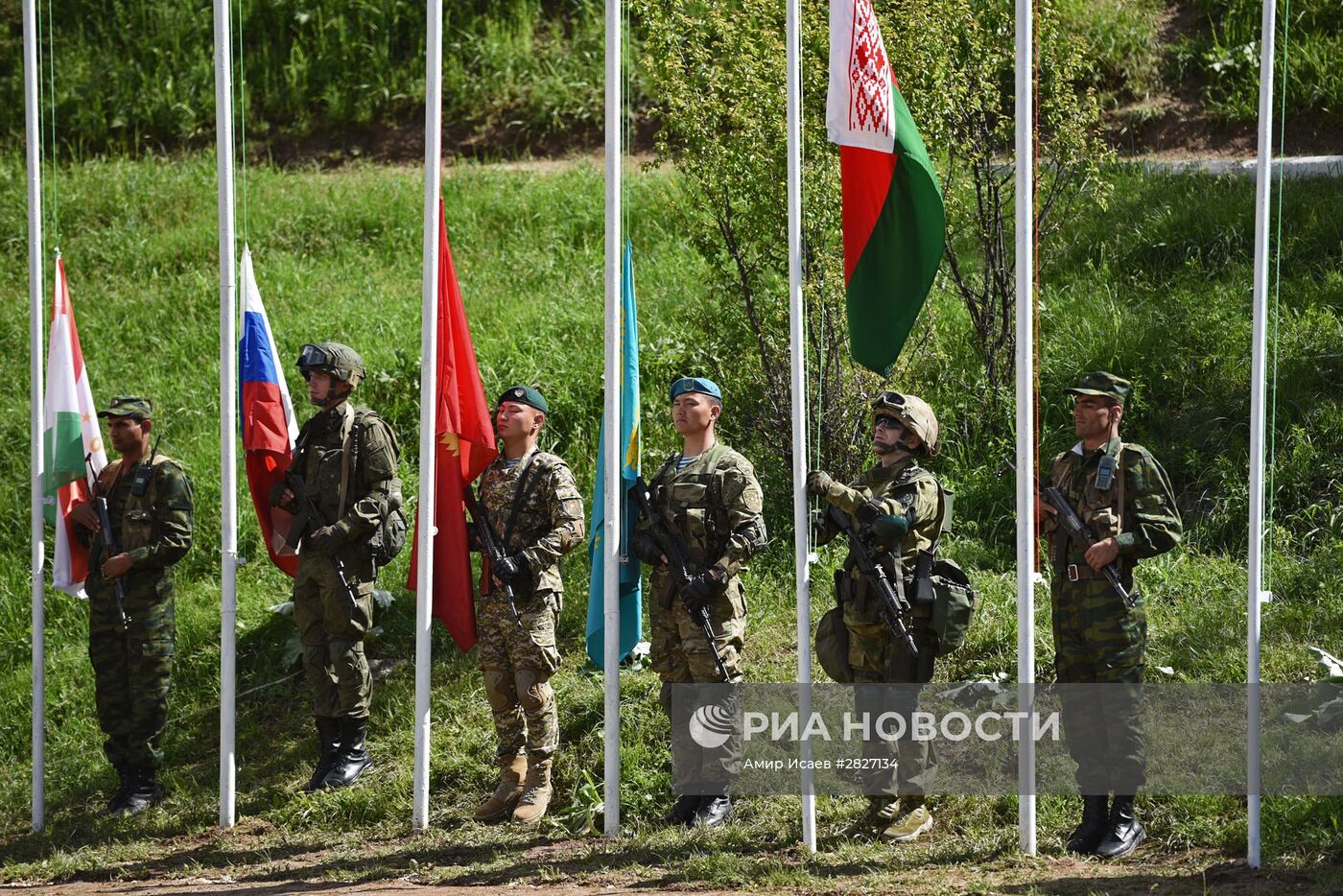 Открытие учений сил и средств разведки вооруженных сил стран ОДКБ "Поиск-2016"