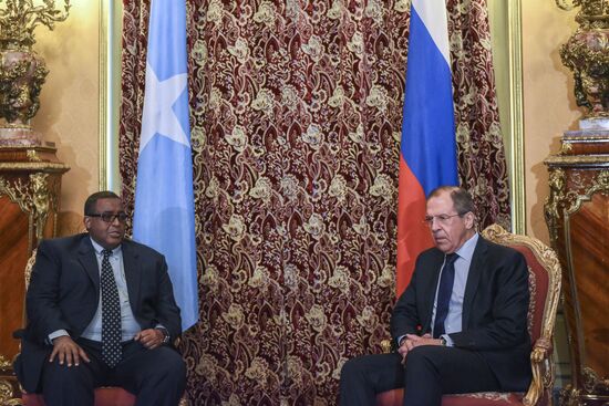 Встреча главы МИД РФ С. Лаврова с Премьер-министром Федеративной Республики Сомали О. Шермарке