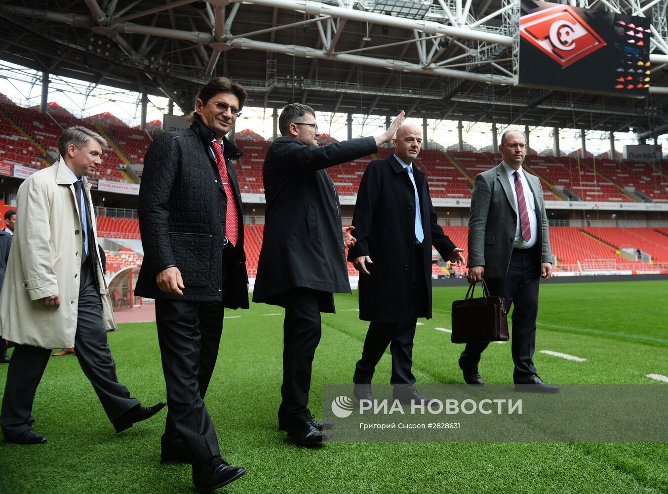 Президент ФИФА Д. Инфантино посетил стадион "Открытие Арена"