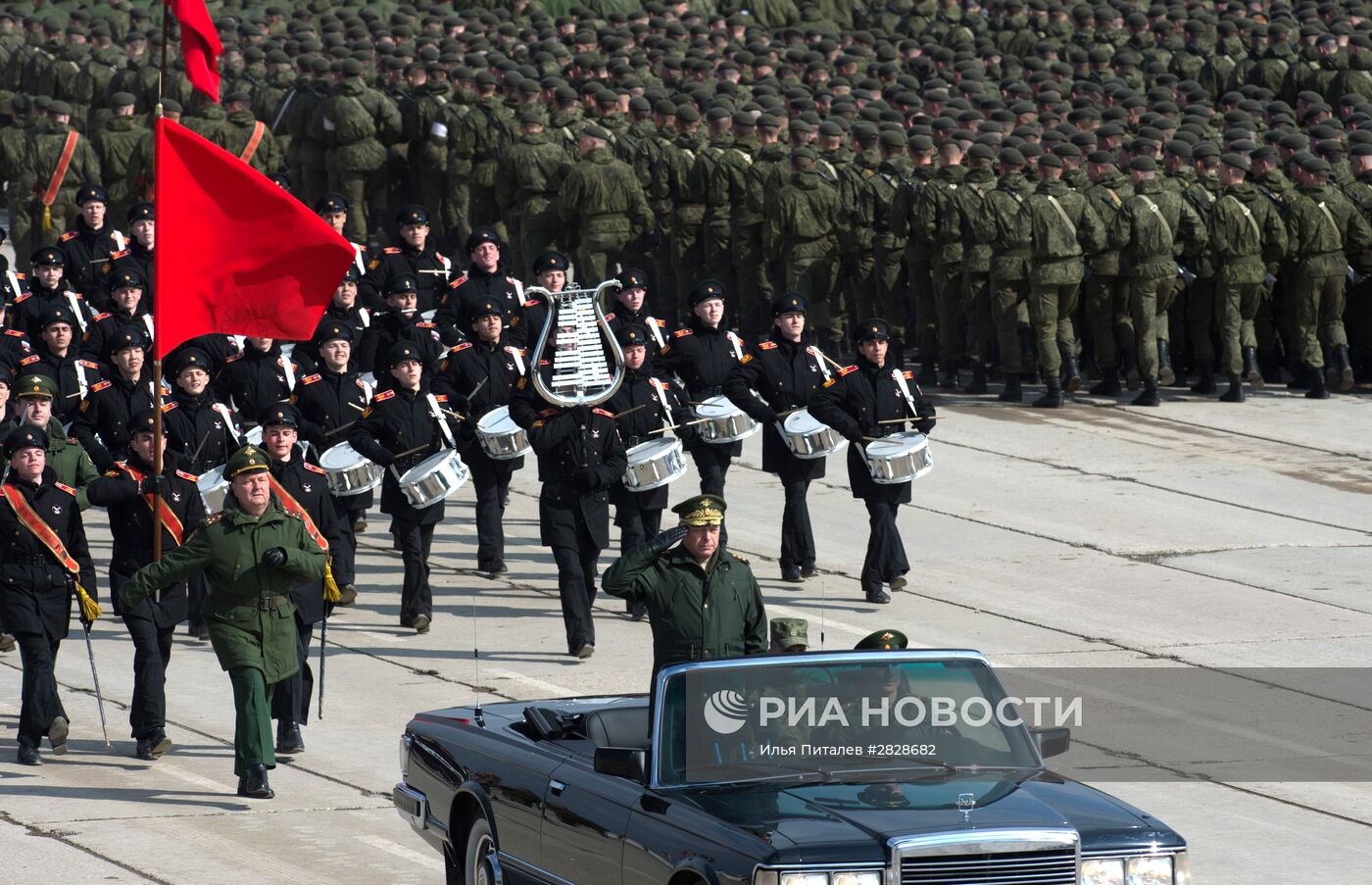 Тренировки в Подмосковье перед военным парадом 9 мая