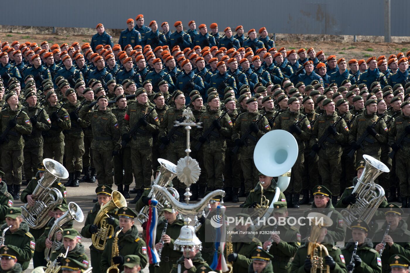 Тренировки в Подмосковье перед военным парадом 9 мая