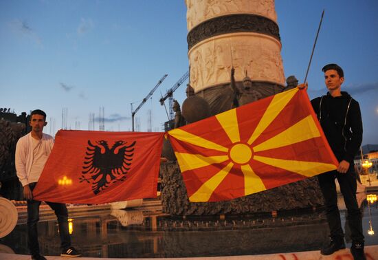 Акции протеста в Македонии