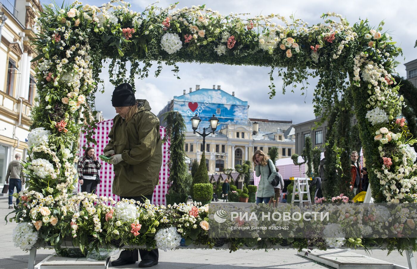 Подготовка к открытию фестиваля "Московская весна"