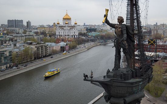 Открытие пассажирской навигации на реке Москве