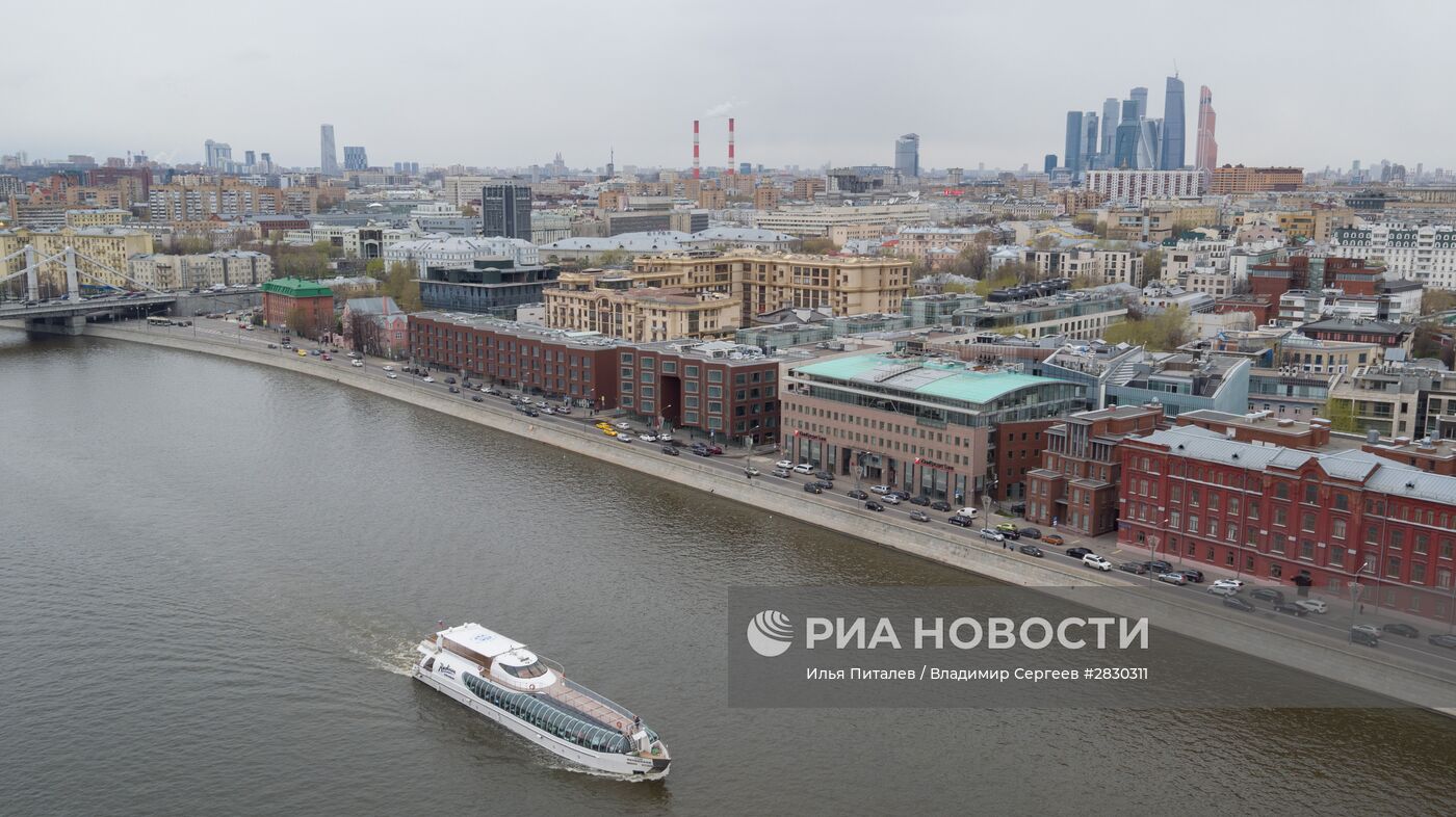 Открытие пассажирской навигации на реке Москве