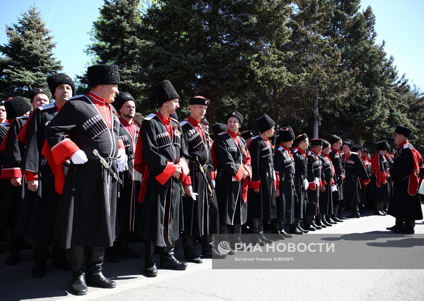 Парад Кубанского казачьего войска в Краснодарском крае