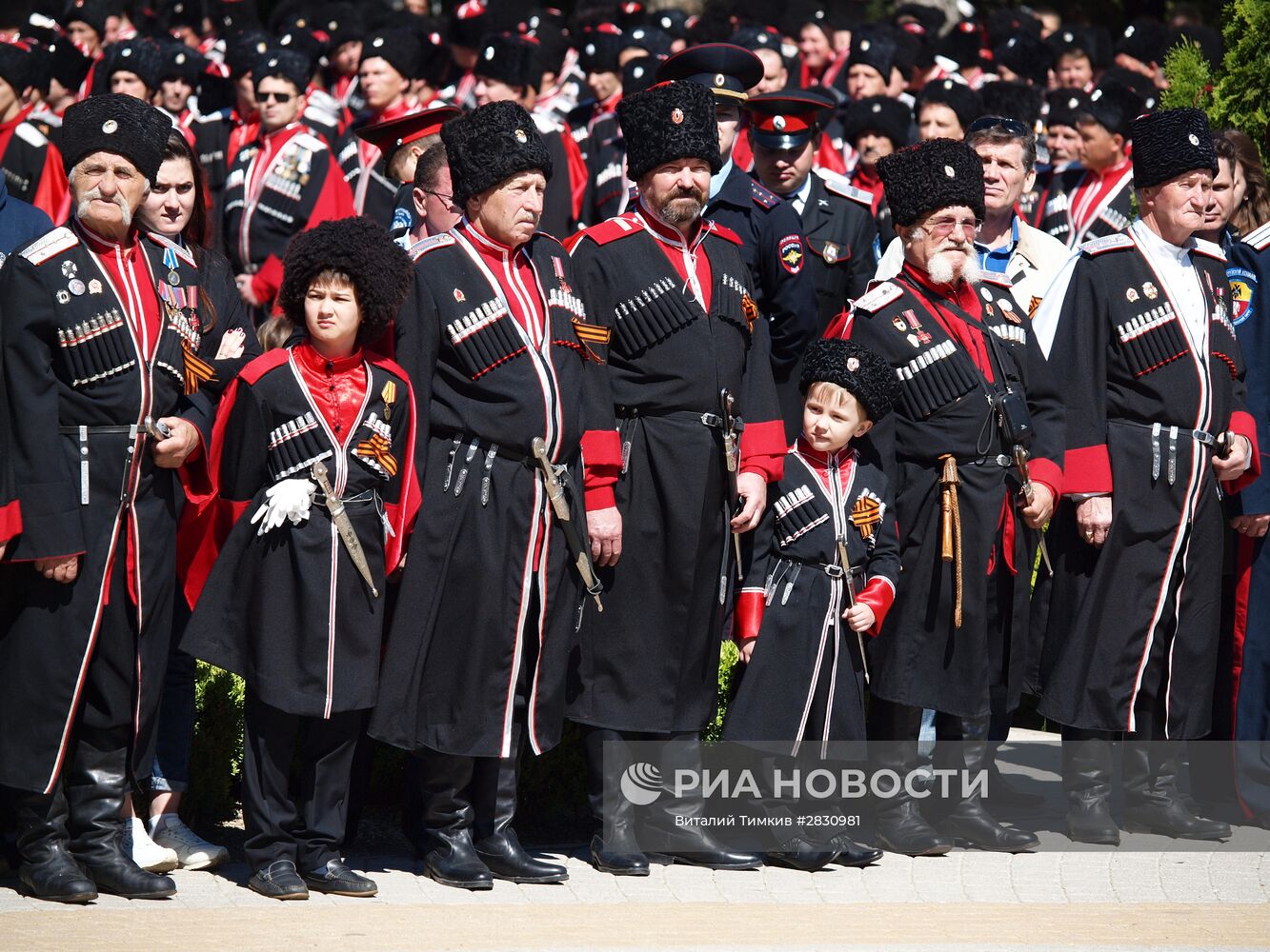 Парад Кубанского казачьего войска в Краснодарском крае