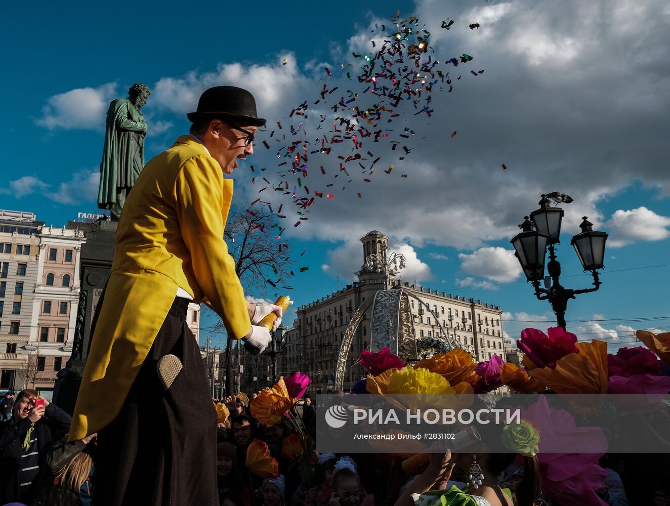 Парад цветов в рамках фестиваля "Московская весна"