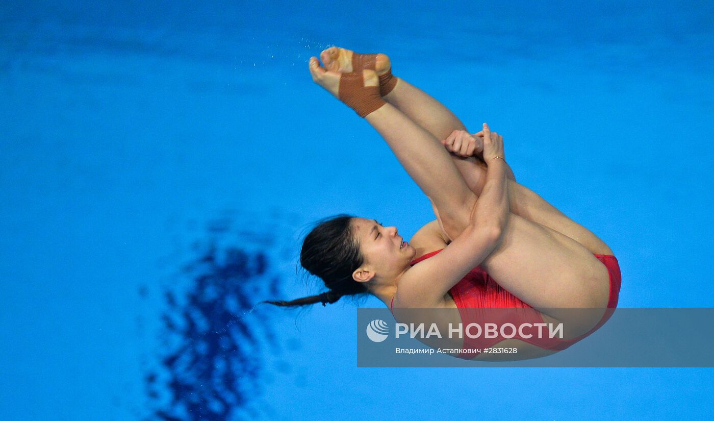 Прыжки в воду. Мировая серия FINA. Третий день