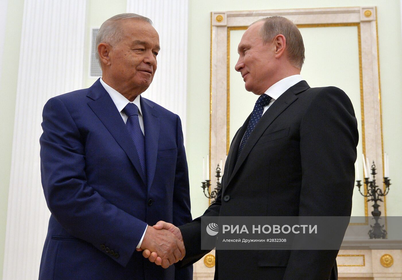 Встреча президента РФ В. Путина с президентом Узбекистана И. Каримовым