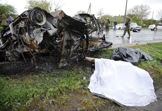 Обстрел КПП "Еленовка" в Донецкой области украинскими силовиками