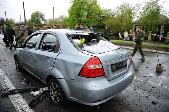 Обстрел КПП "Еленовка" в Донецкой области украинскими силовиками