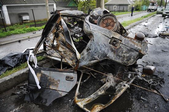 Обстрел КПП "Еленовка" в Донецкой области украинскими силовиками