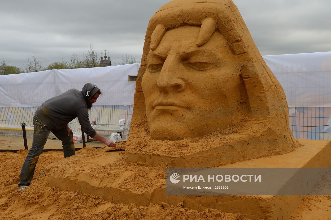 Чемпионат по скульптуре из песка в музее-заповеднике "Коломенское"
