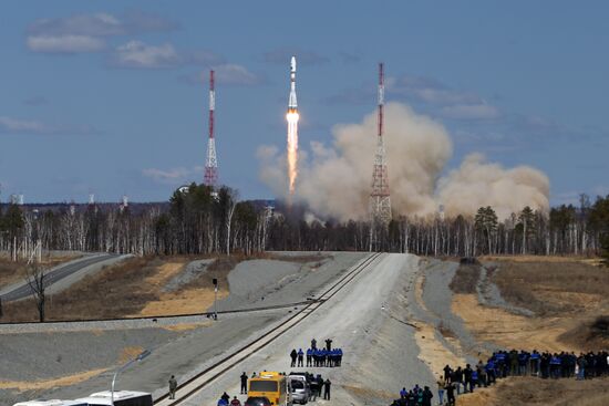 Первый пуск ракеты-носителя с космодрома "Восточный"