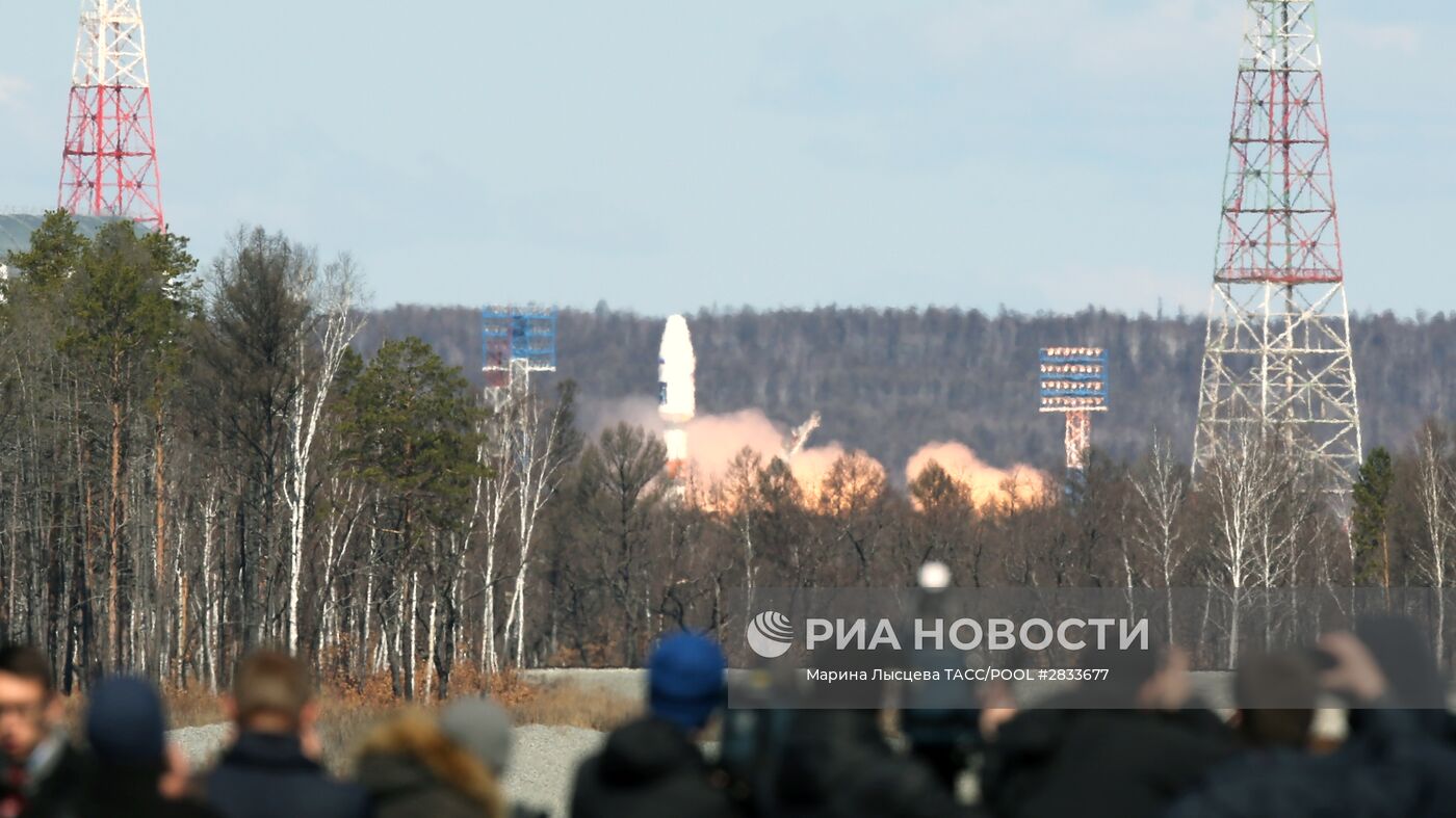 Первый пуск ракеты-носителя с космодрома "Восточный"