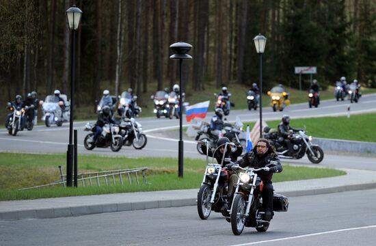 Мотопробег из Москвы в Берлин в честь Дня Победы
