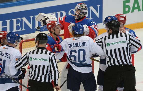 Хоккей. Еврохоккейтур. Матч Россия - Финляндия