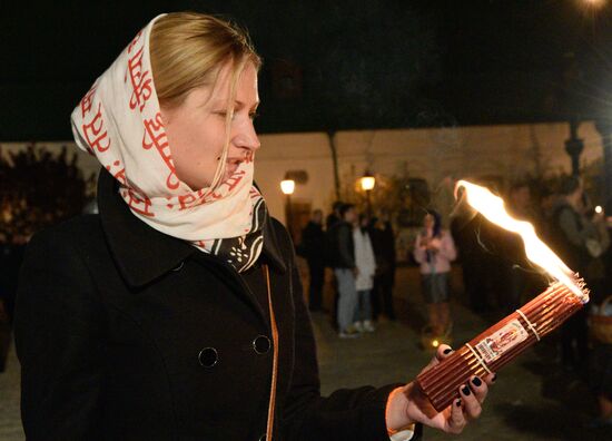 Празднование Пасхи в Киево-Печерской лавре