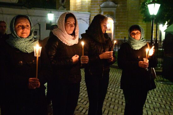 Празднование Пасхи в Киево-Печерской лавре