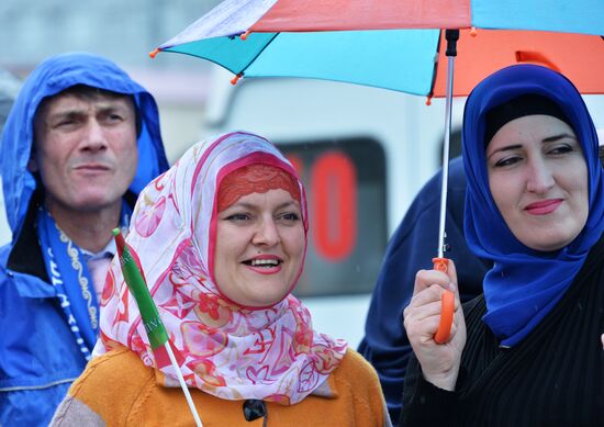Митинг, посвященный Дню весны и труда, в Грозном