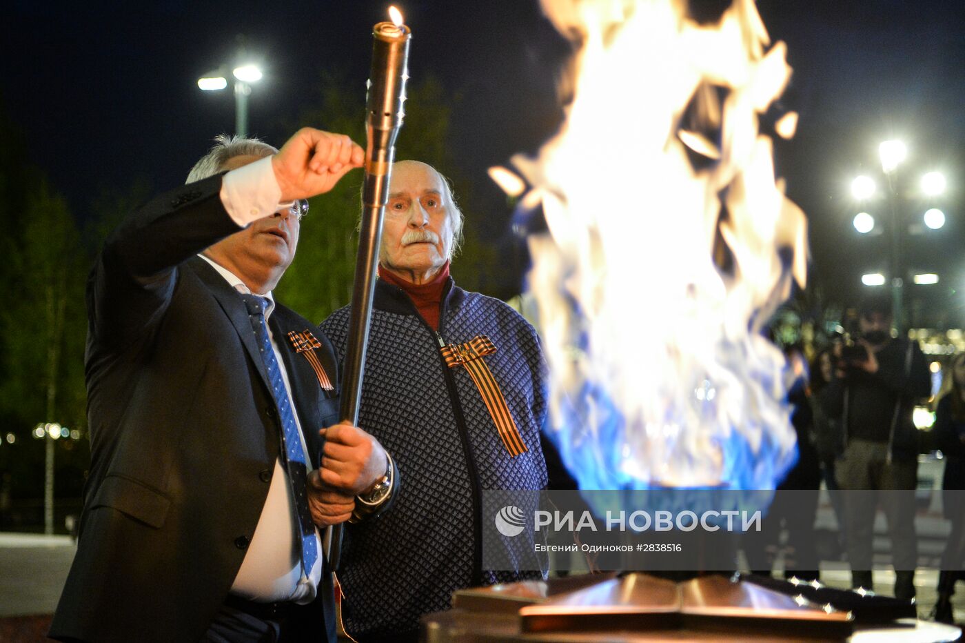 Профилактика горелки Вечного огня в Александровском саду