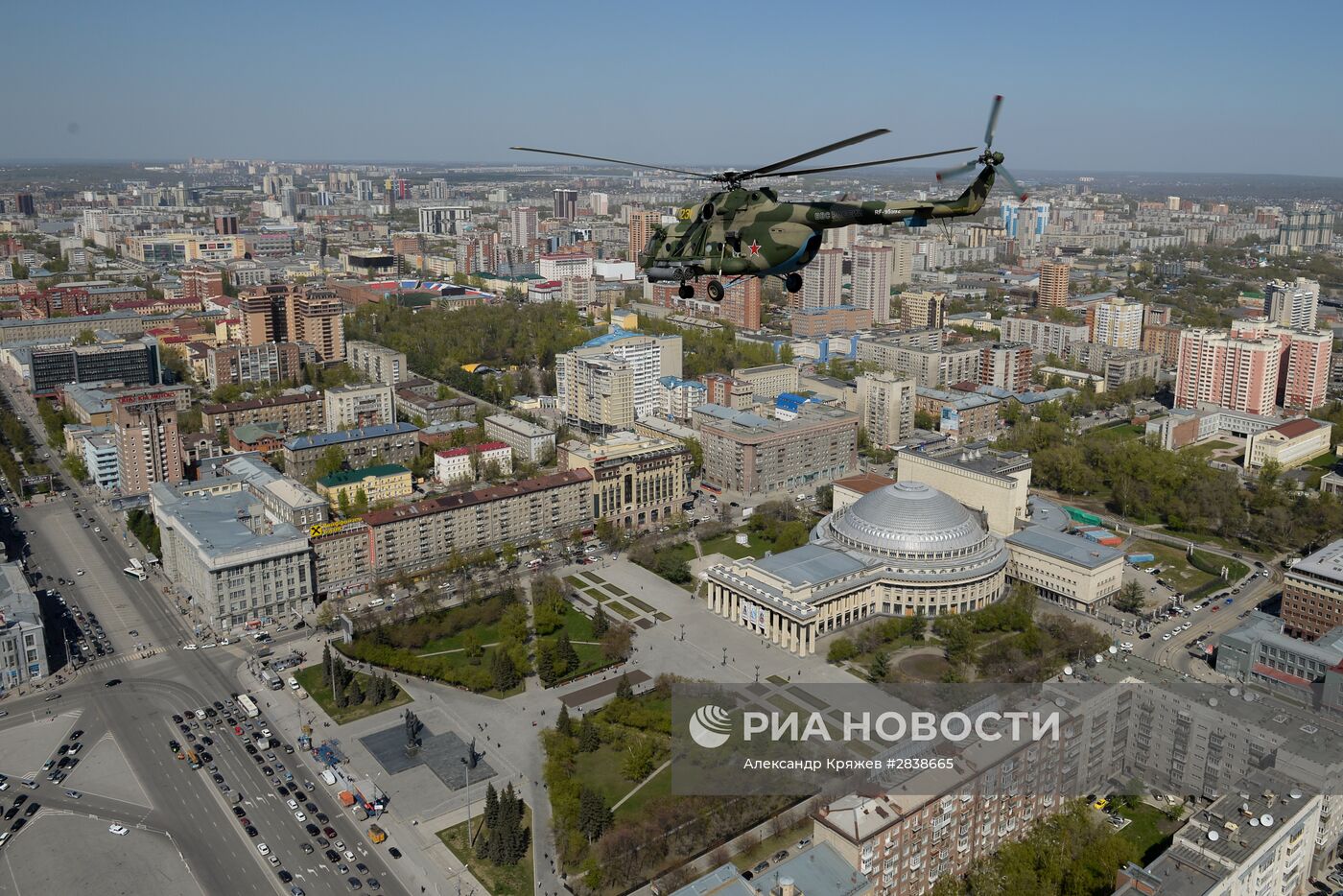 Репетиция парада Победы в Новосибирске